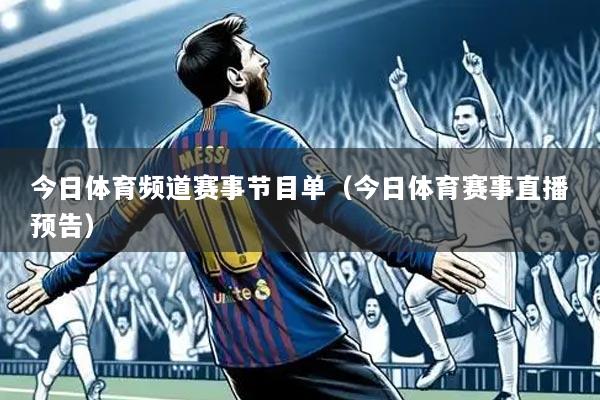 今日体育频道赛事节目单(今日体育赛事直播预告)