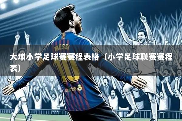 大埔小学足球赛赛程表格（小学足球联赛赛程表）