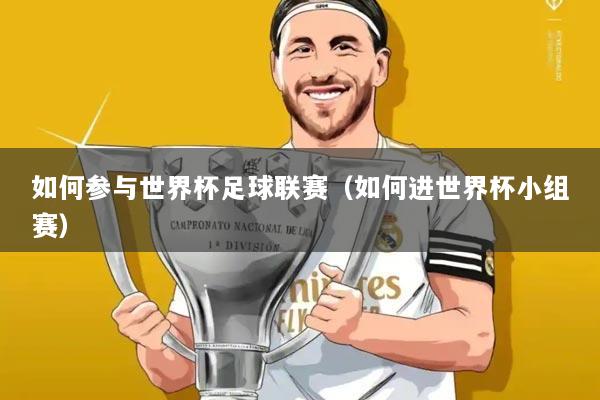 如何参与世界杯足球联赛（如何进世界杯小组赛）